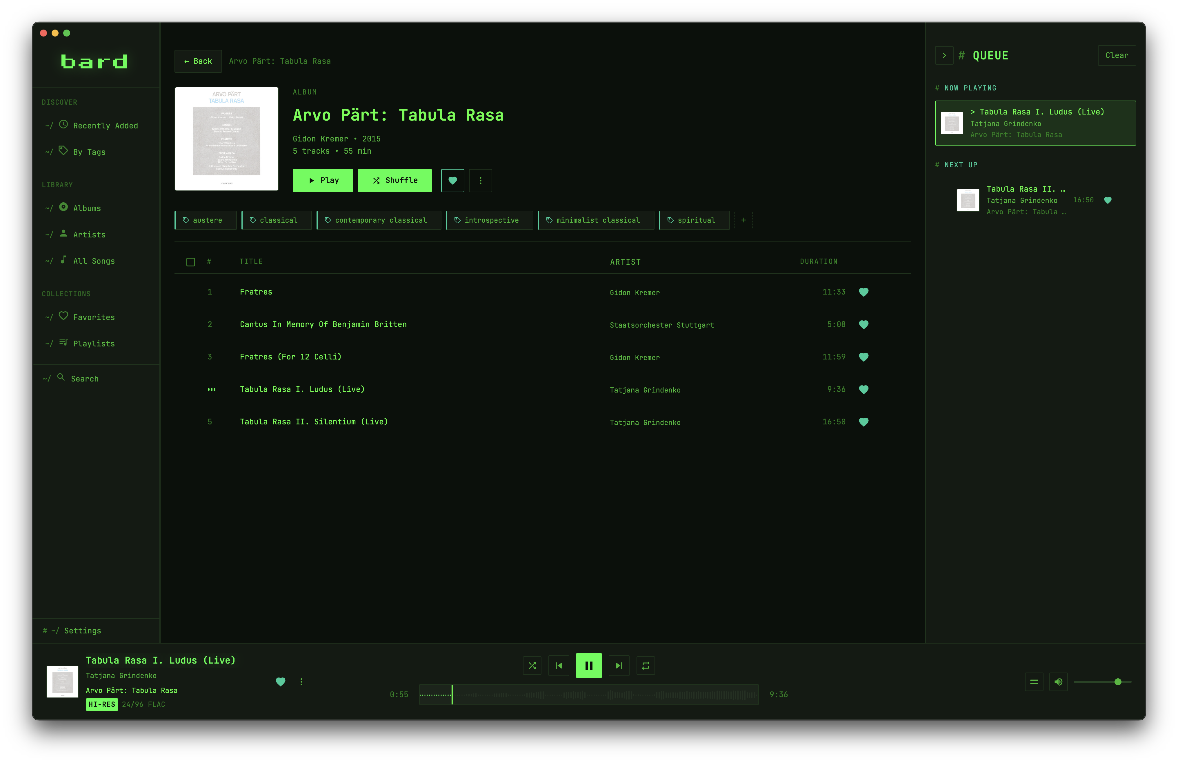 Green phosphor retro terminal theme